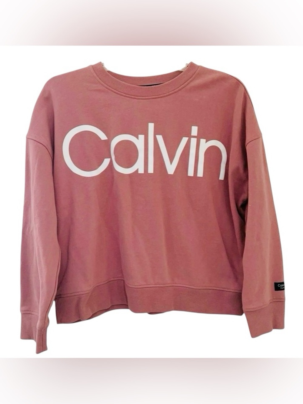 Calvin Klein Womens Performance relaxed fit pullover sweatshirt SZ large.